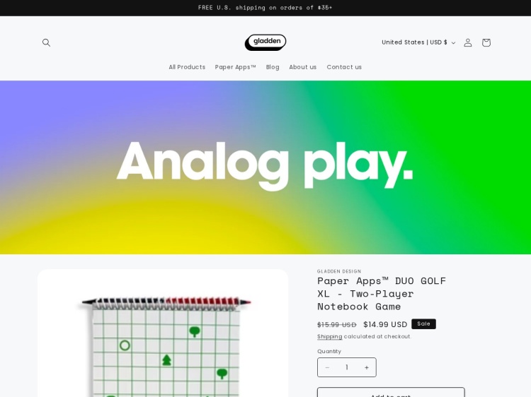 Screenshot of Gladden Design