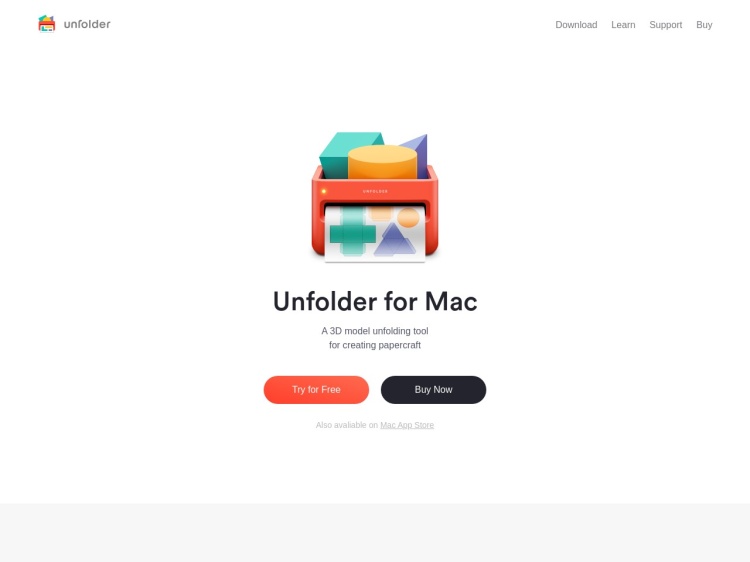 Screenshot of Unfolder