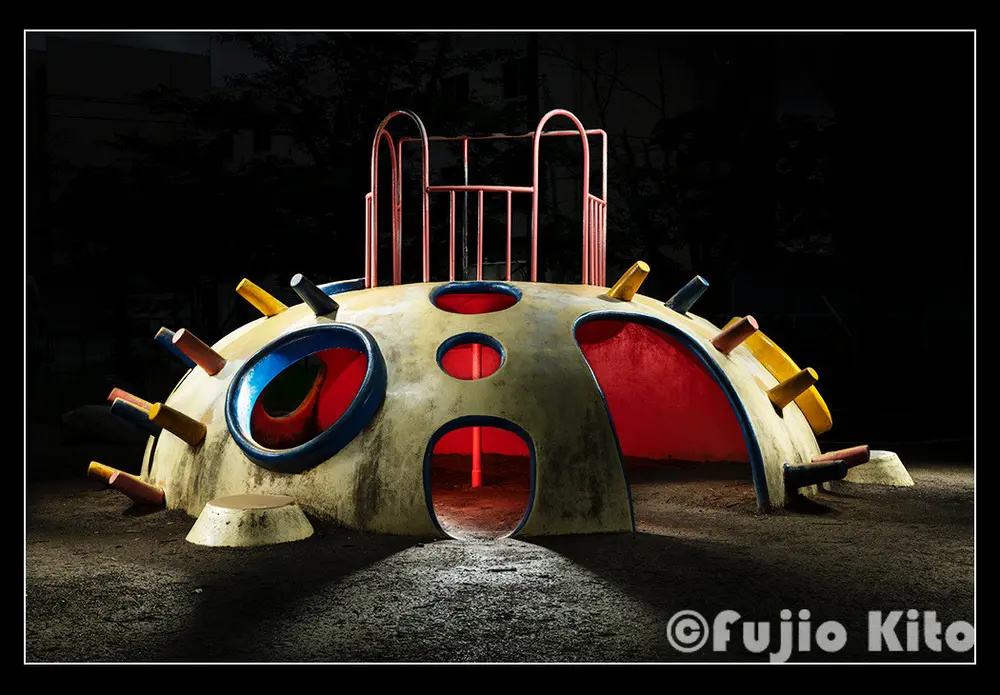 An artistic piece of playground equipment from Japan