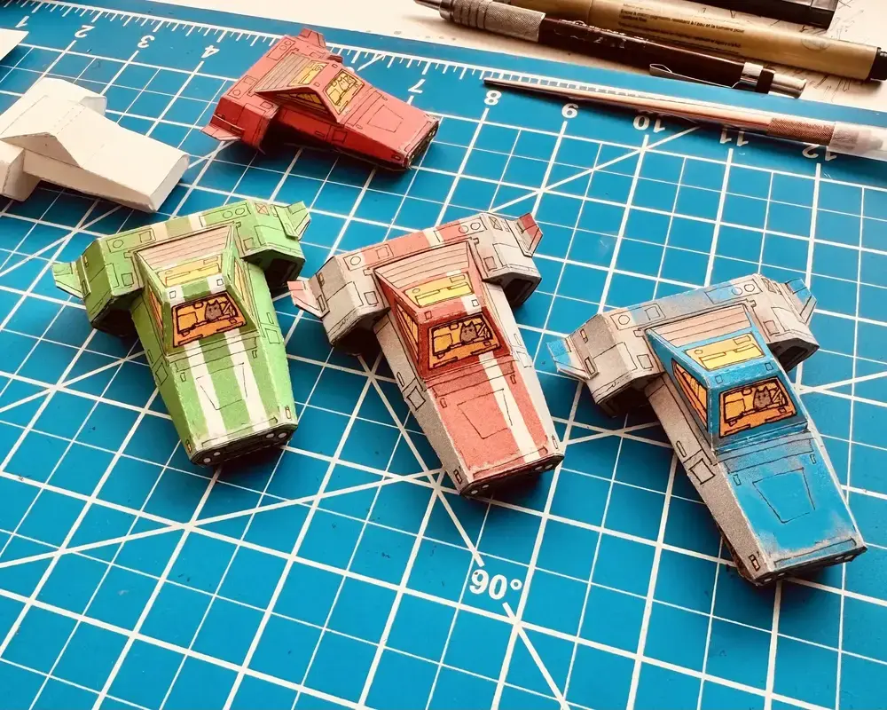 Papercraft Spaceship