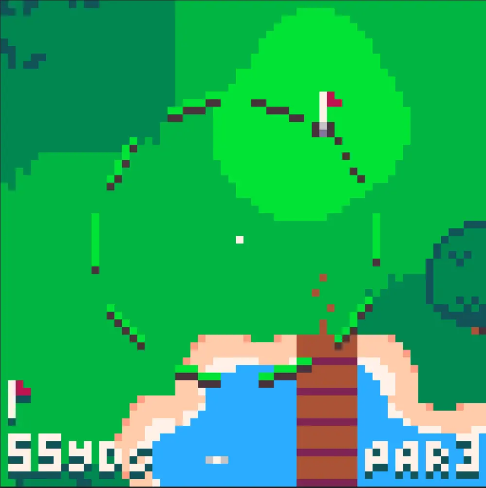 A pico-8 golf game with a drivable buggy.