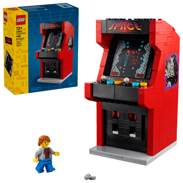 A photo of the Lego Arcade Machine.