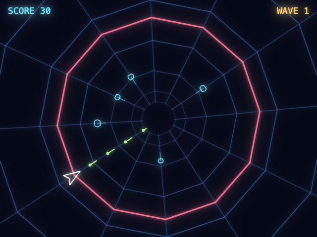 A tunnel shooting game in BeepMicro