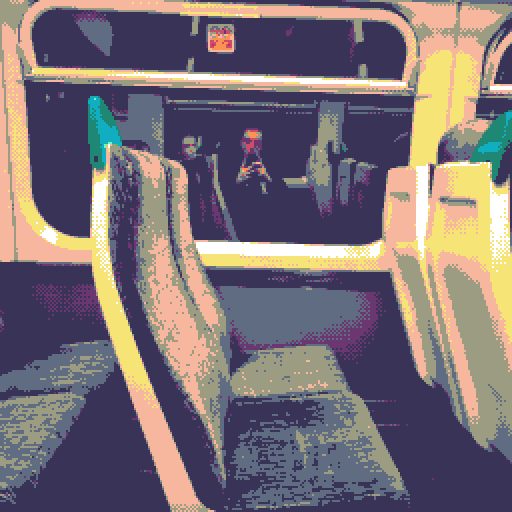 A reflection of me on the train